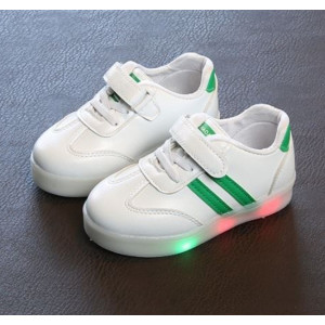 Sepatu Anak modern JSK527-green Sepatu Sneaker Anak LED Lucu Import Terbaru